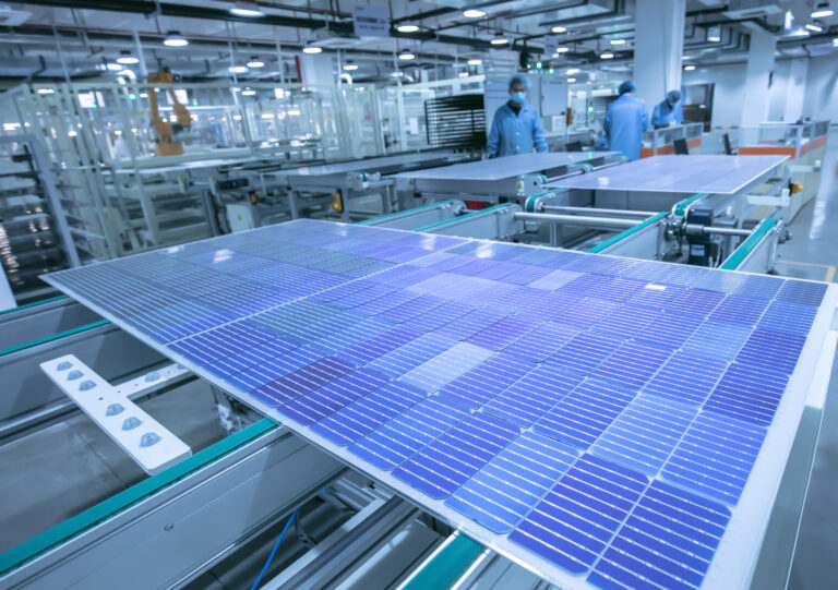 Herstellung von Solarpanelen