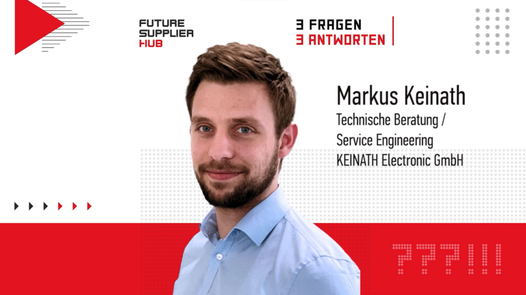 Im Interview bei 3 Fragen - 3 Antworten vom Futur Supplier Hub: Markus Keinath